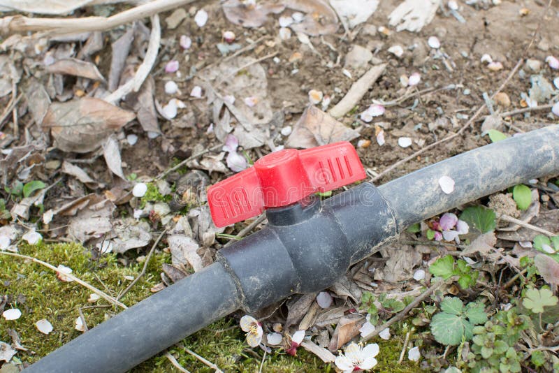 Water pipe valve stock photo. Image of plastic, background 41279414