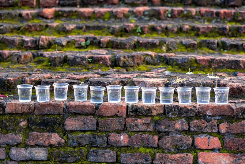 Water Placed in a Plastic Glass Stock Image Image of liquid, cool