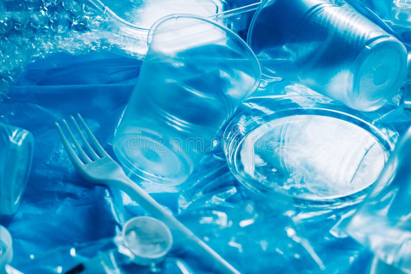 Water pollution ecology biodegradable plastic stock image Water pollution ecology biodegradable plastic stock image