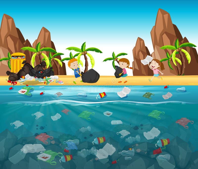 Water Pollution Cartoon Stock Illustrations – 2,656 Water Pollution