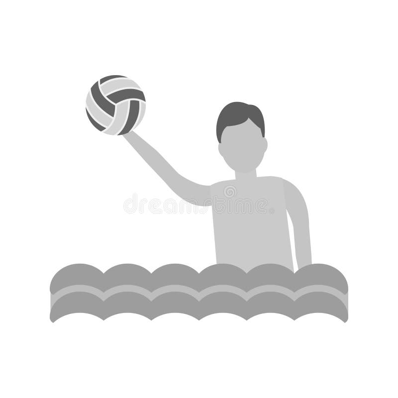 Water polo ilustración del vector. Ilustración de juego 91638676