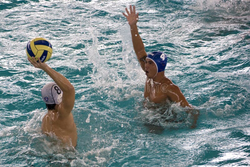 USA SERBIA Friendly Water Polo Game Editorial Stock Image Image of