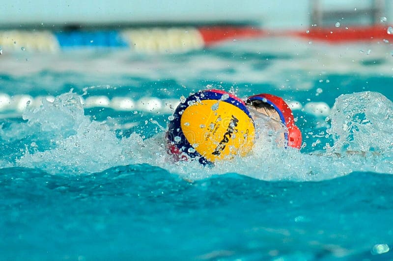 Water Polo Game Competitors during Ukrainian Open Championship