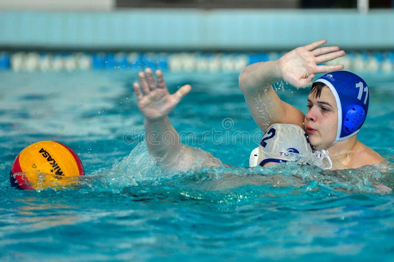 Water Polo Game Competitors during Ukrainian Open Championship