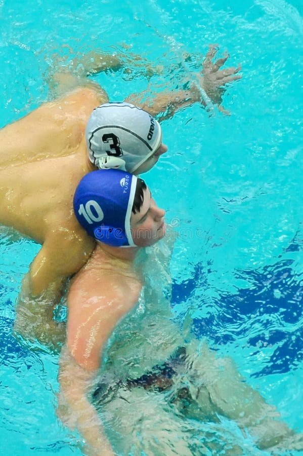 Water Polo Game Competitors during Ukrainian Open Championship