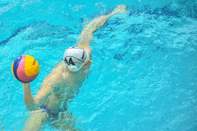 Water Polo Game Competitors during Ukrainian Open Championship