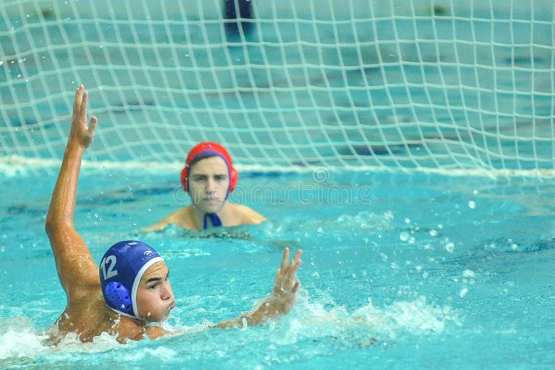 Water Polo Game Competitors during Ukrainian Open Championship