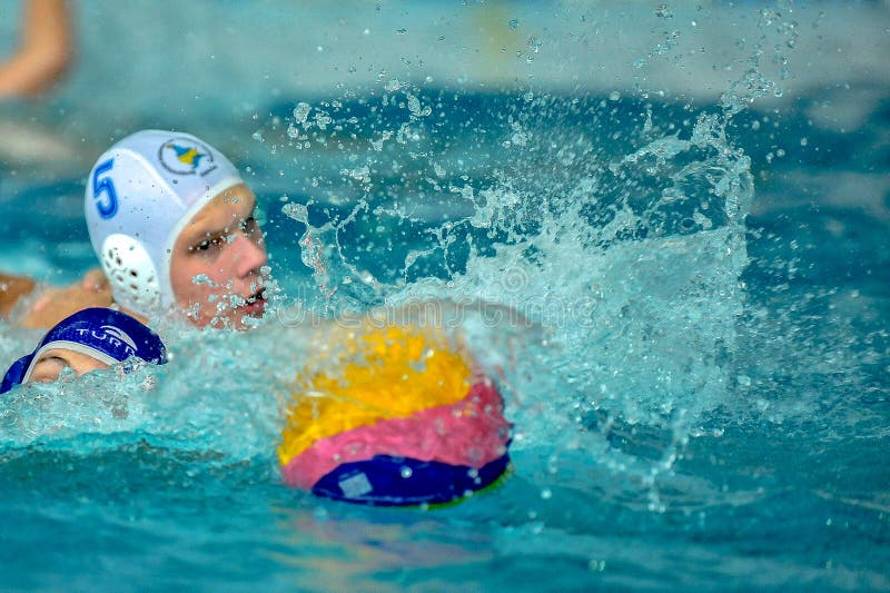 Water Polo Game Competitors during Ukrainian Open Championship