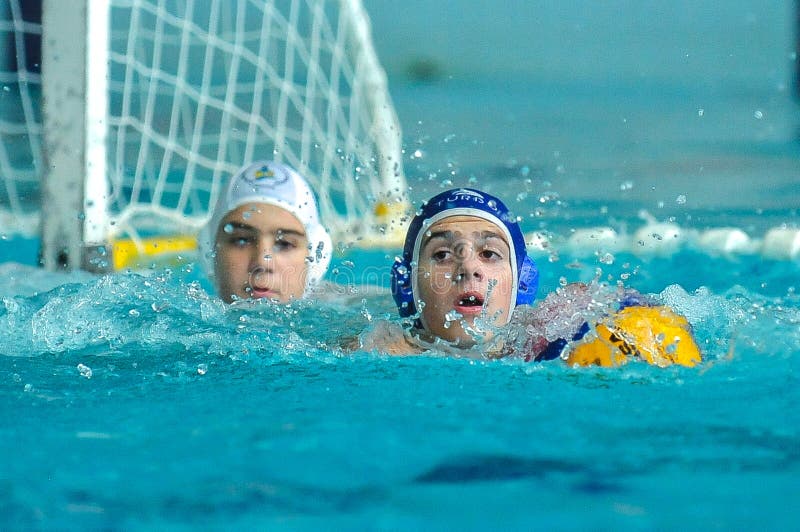 Water Polo Game Competitors during Ukrainian Open Championship