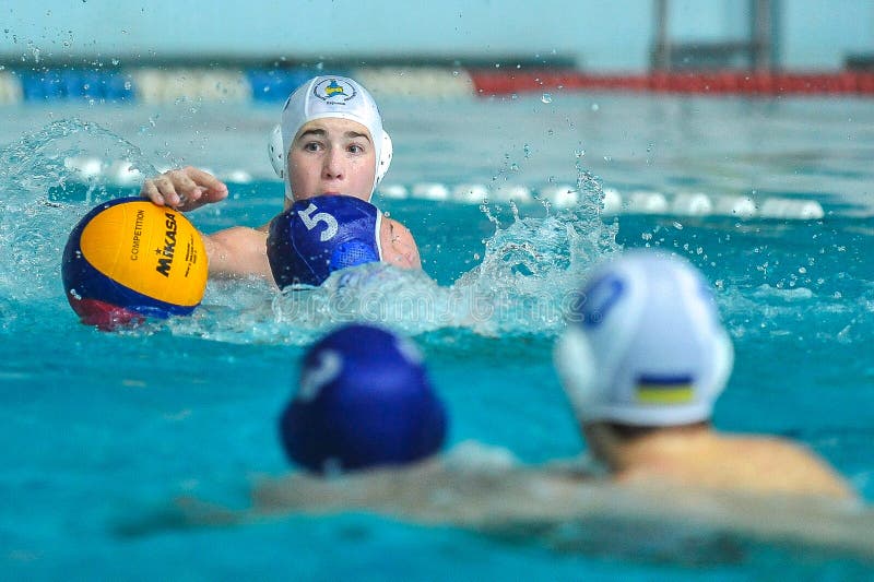 Water Polo Game Competitors during Ukrainian Open Championship