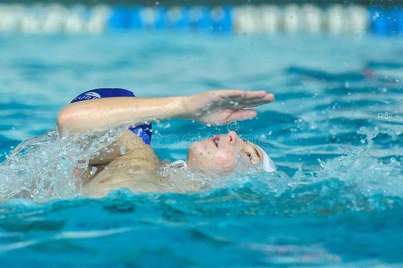 Water Polo Game Competitors during Ukrainian Open Championship
