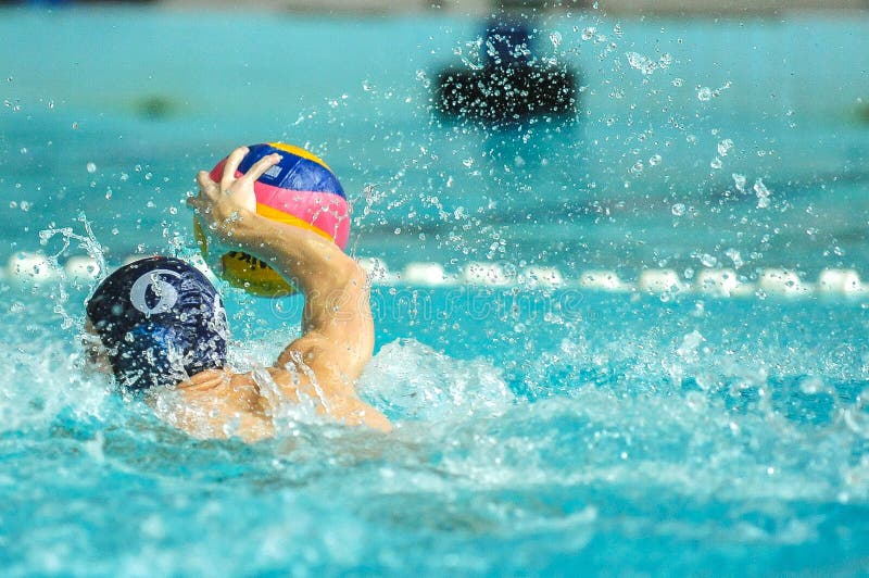 Water Polo Game Competitors during Ukrainian Open Championship
