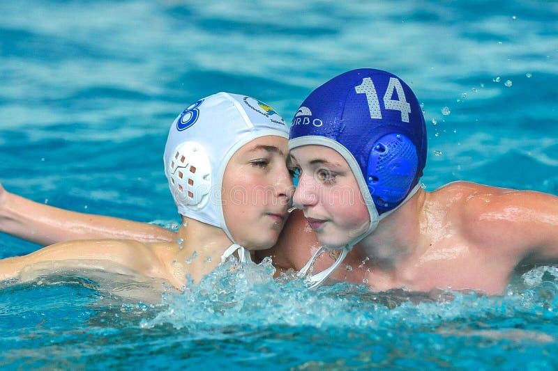 Water Polo Game Competitors during Ukrainian Open Championship