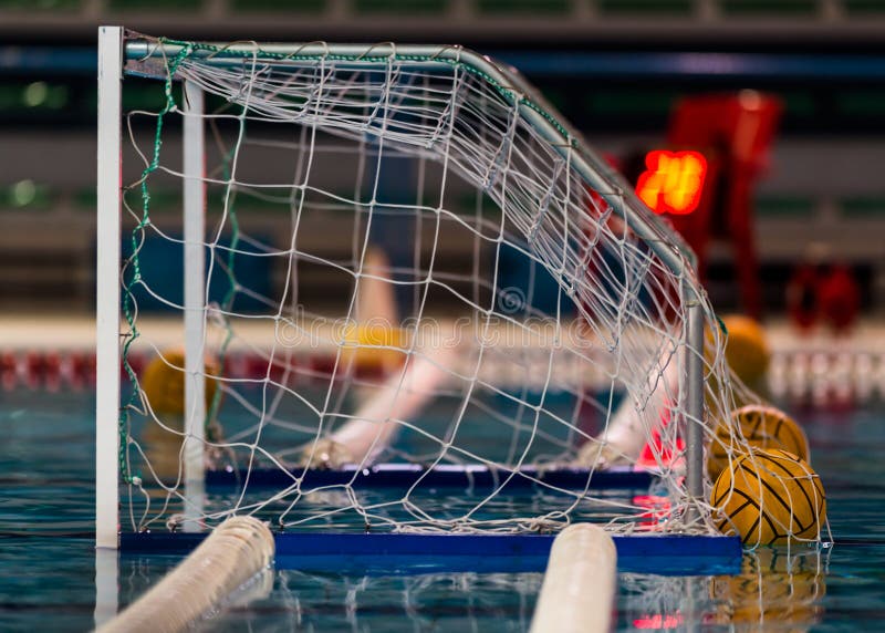 Waterpolo goal stock photo. Image of mediterranean, windy 3245334