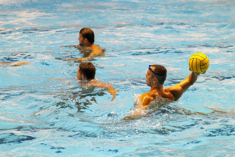 Water Polo Training Match of OSC Hungary Editorial Stock Photo Image