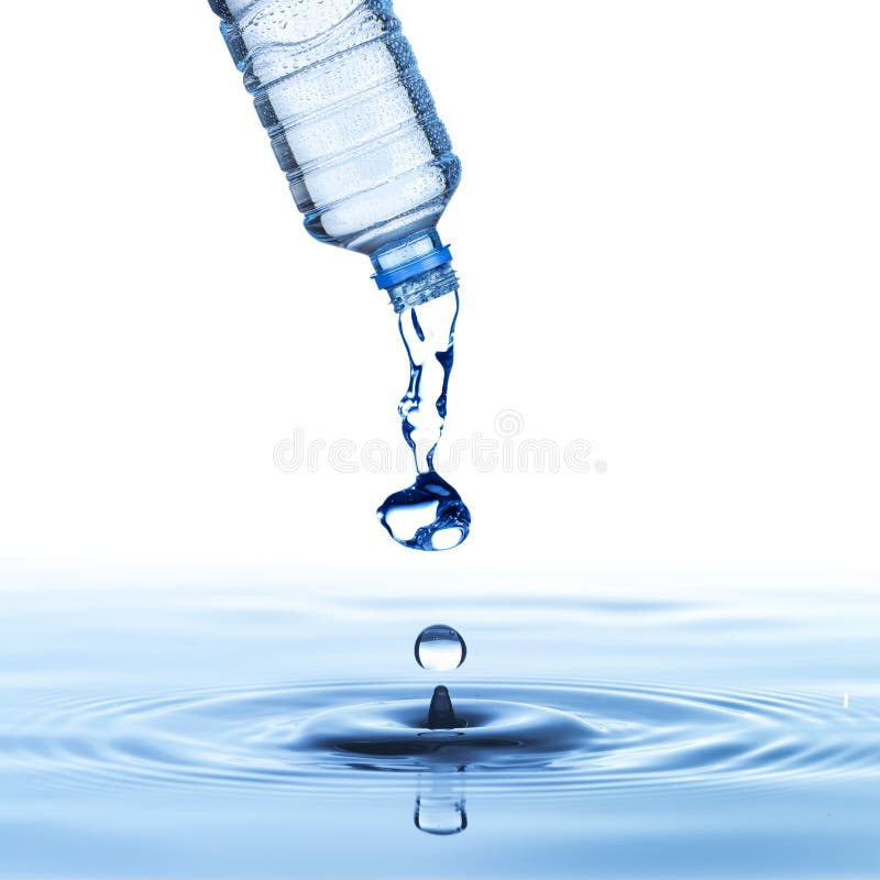 Water Pour from Water Bottle Stock Photo Image of action, light 28748156