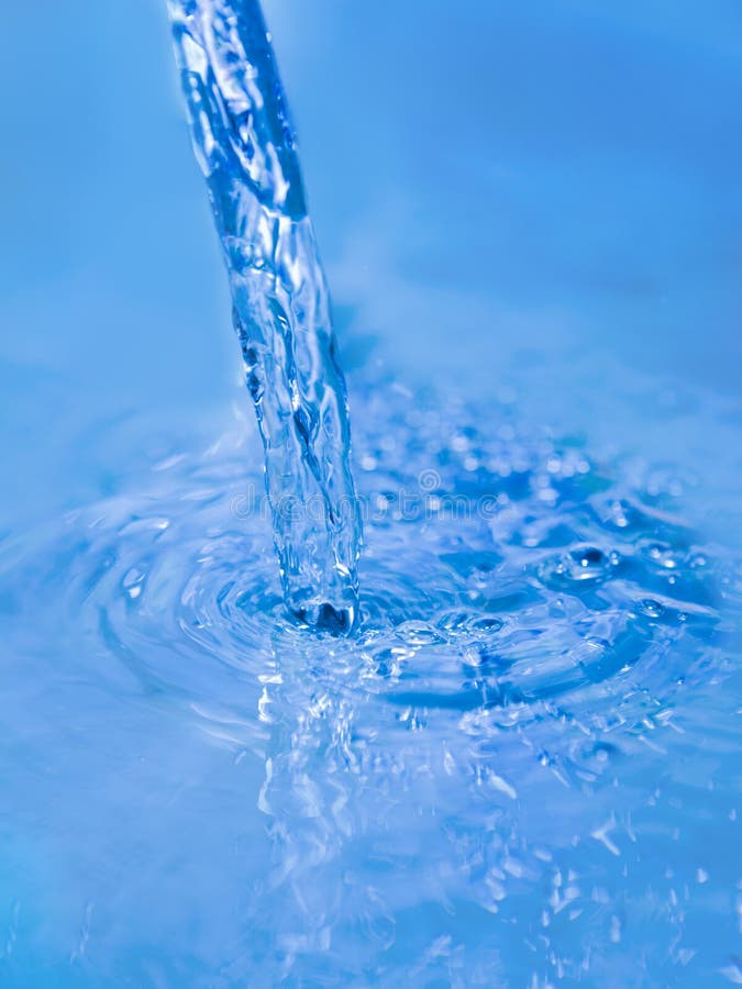 Pouring water stock image. Image of blue, concept, depth 1792319