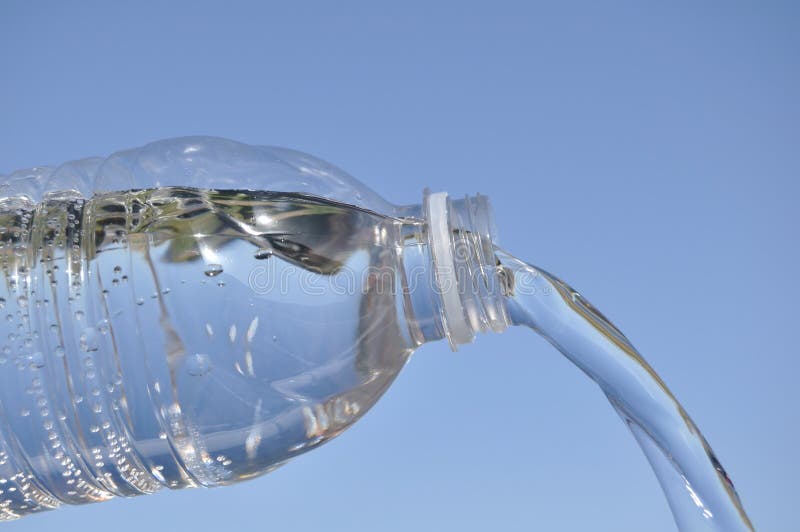 Water pouring out of Plastic Bottle