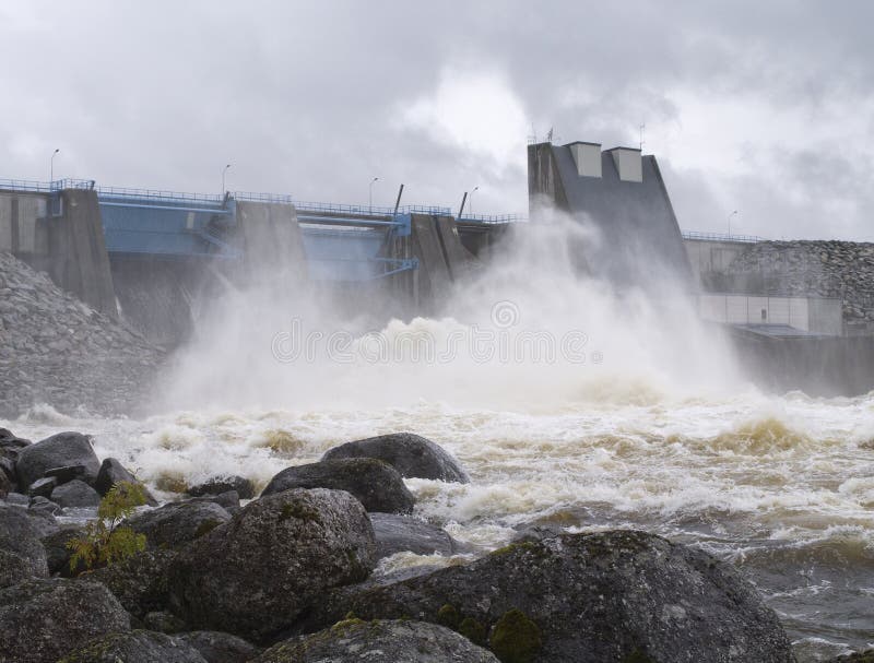 Water Power plant outlet stock photo. Image of plant 71327308