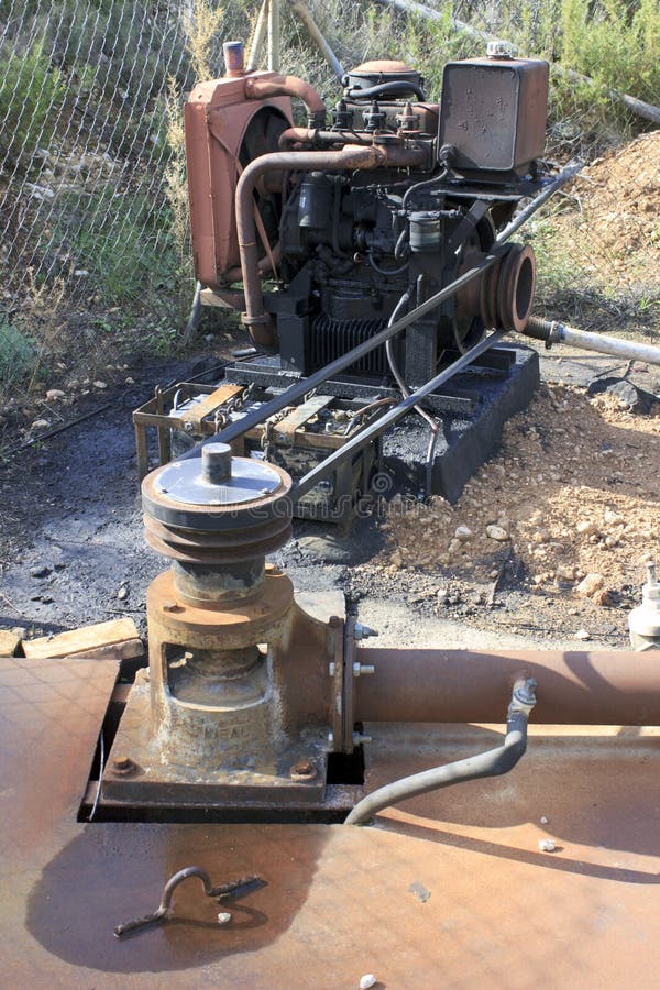 Water pump stock photo. Image of pipes, pump, ground 27697216
