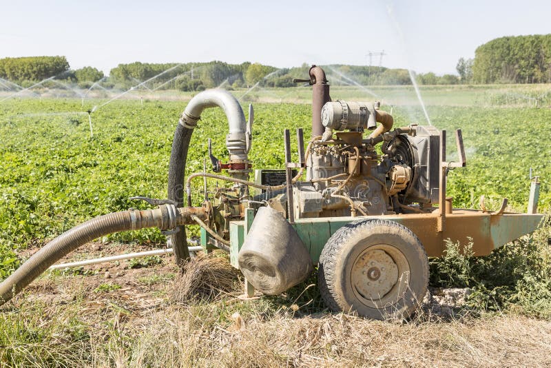 Water Pump for Agricultural Irrigation Stock Photo Image of faucet