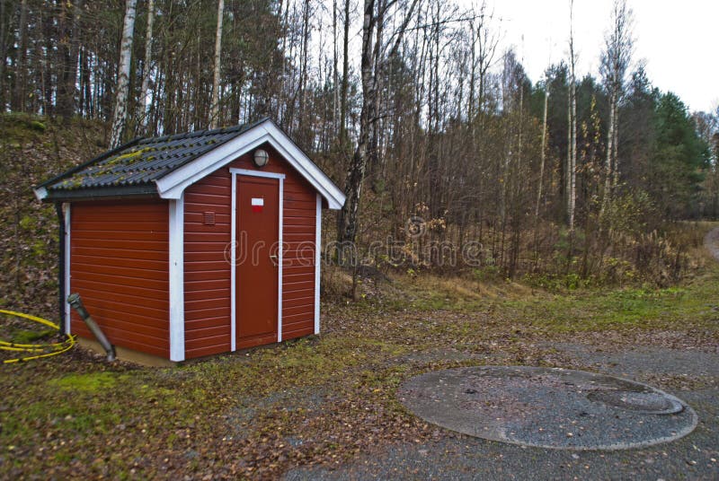 Water pump house stock image. Image of industrial, rural 27860139