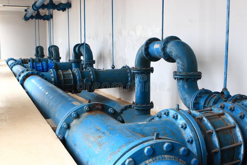 Water pumping station royalty free stock image