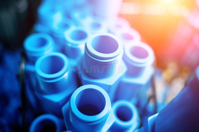 Water PVC Pipes Placed on the Shelf in the Building Materials Store. Stock Image Image of