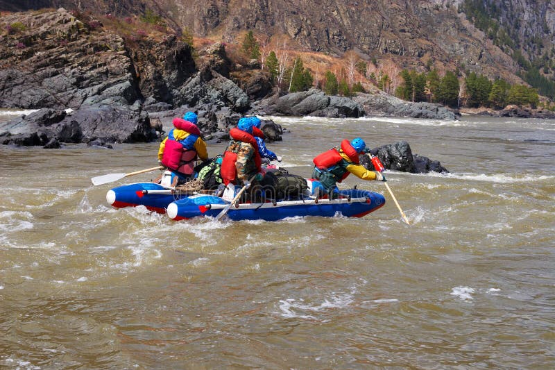 Water Rafting on the Altay.