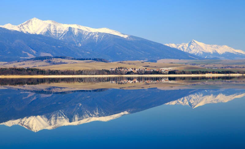 Water reflection at Liptovska Mara, Slovakia