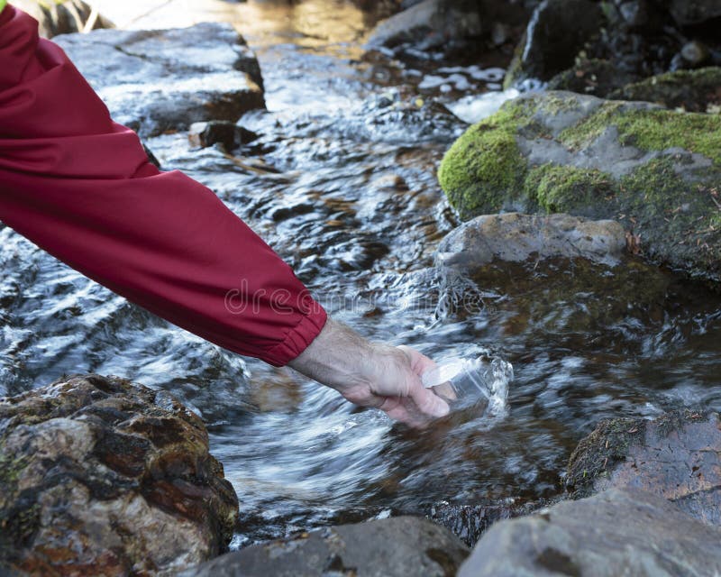 Sampling for bacteria in a river