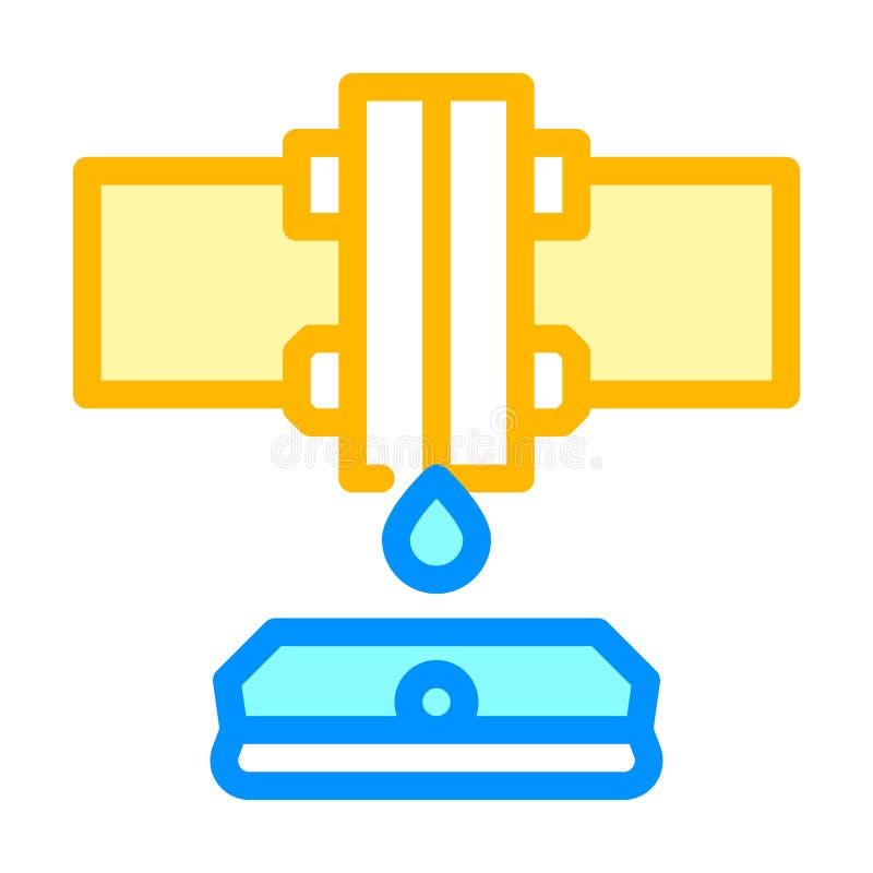 water sensor color icon vector illustration color