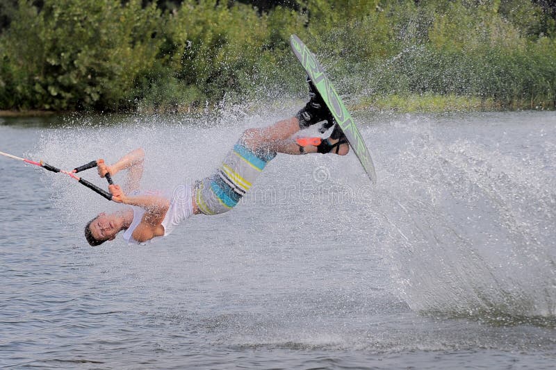 Water ski editorial photography. Image of slalom, wakeboarding 76216197