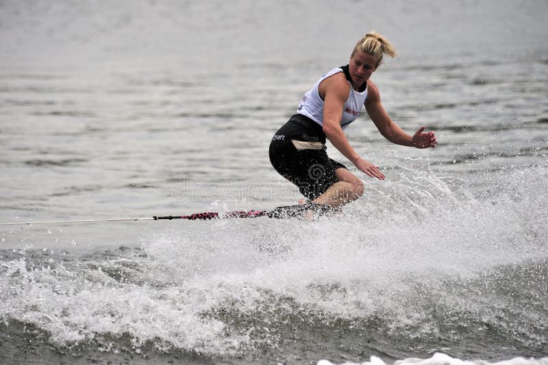 Water Ski World Cup 2008 Woman Shortboard Tricks Editorial Stock Photo