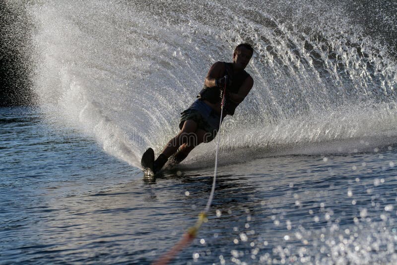 Water Skiing in Parker Arizona Stock Photo Image of water, morning