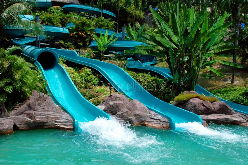 Water slide stock image Water slide stock image