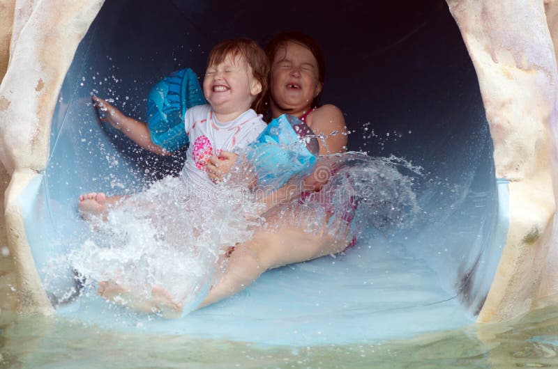 Water slide royalty free stock photography