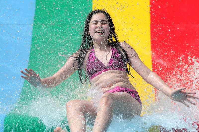 Water slide stock photos
