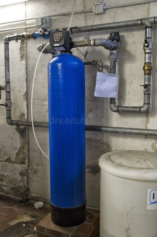The water softener in a condominium royalty free stock photos