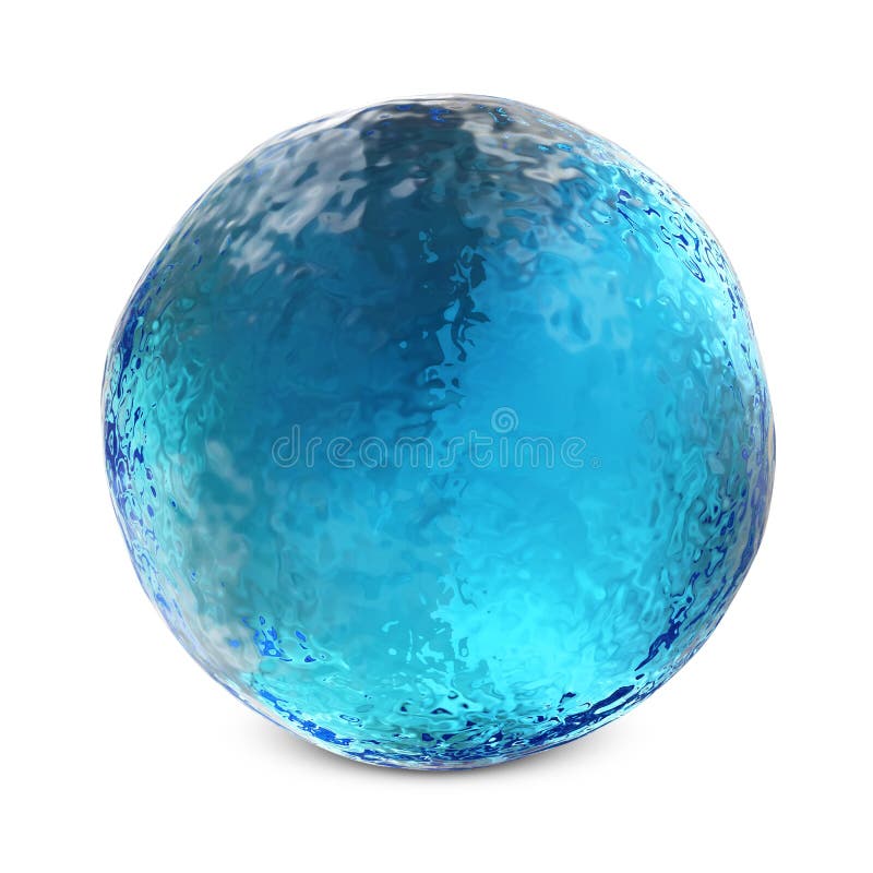 Blue ice sphere isolated Stock Photo by ©igorkovalcuk 22573071