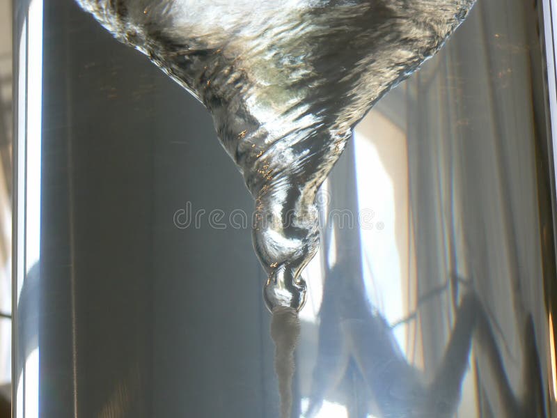 Water spiral. Water in tube. Whirlpool vortex water stock images, royalty-free photos and pictures