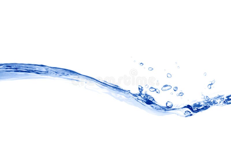 Jednoduché voda splash v modrej