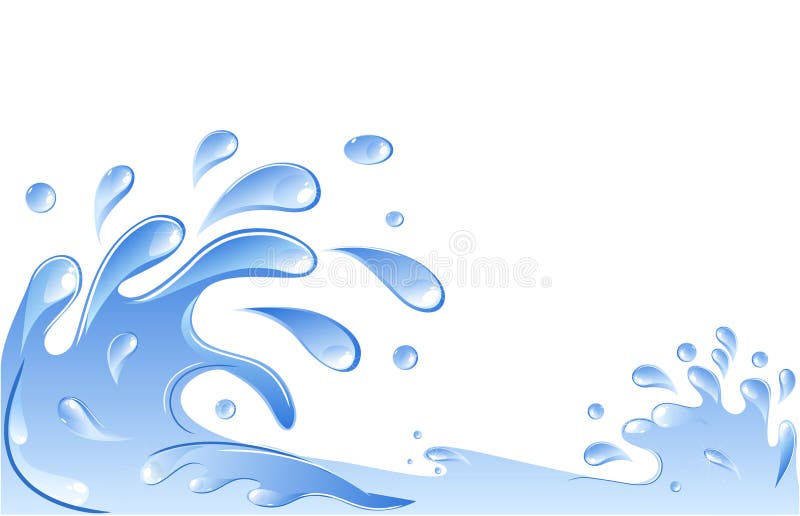 Water Splash Background Stock Vector Illustration Of Abstract