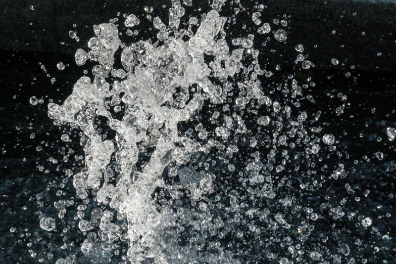 Water Splash On Black Background.Stylish Water Splash. Isolated On