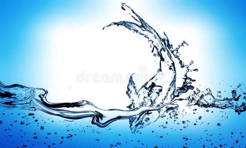 Water Splash or Bubbles on Blue with Fish. Water Textured Background Stock  Image - Image of beauty, background: 179071559