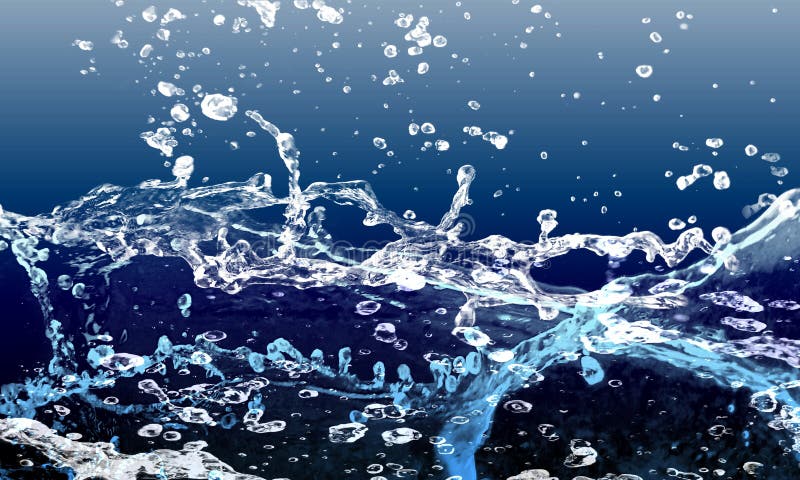 Water Splash or Bubbles on Blue. Water Textured Background Stock  Illustration - Illustration of clear, healthy: 178941052