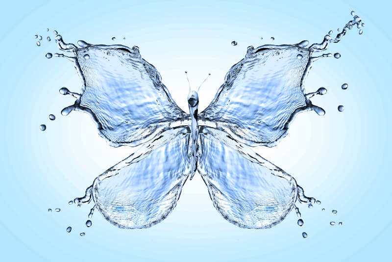 Splash Of Water Butterfly stock photo. Image of pouring 14766530