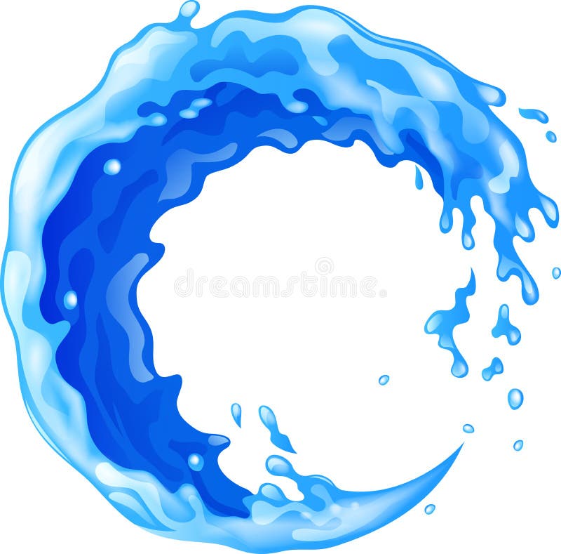 Isolated water vortex stock illustration. Illustration of motion 37029326
