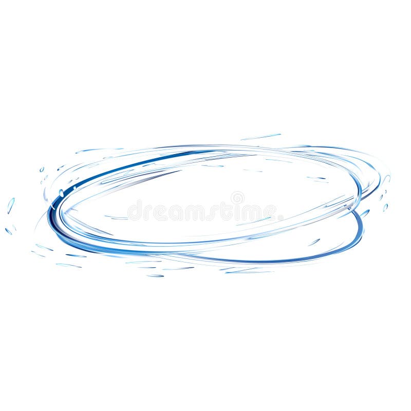 Water splash with drops. 3d illustration vector created with gradient mesh. blue aqua surface swirl background. blue