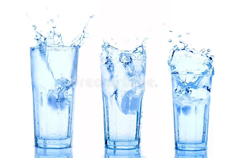 Water splash in glass stock image Water splash in glass stock image
